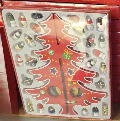 Christmas trees with tags