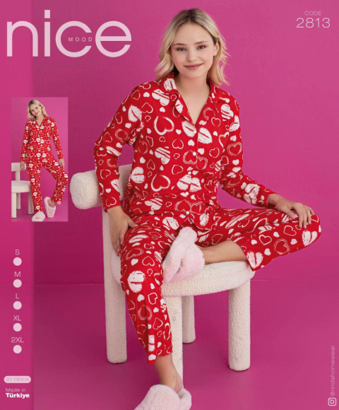 Women's pajamas (long sleeve + long pants), size S-2XL