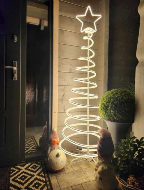 Choinki neonowe, wys. 150 cm i 180 cm, zimna oraz ciepła biel