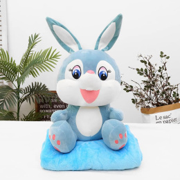 Mascot, plush toy with a hidden microfiber blanket with dimensions 110x160cm