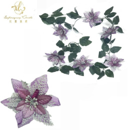 Christmas flower decorations - garland from poisence