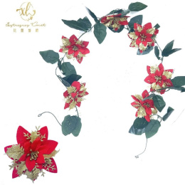 Christmas flower decorations - garland from poisence