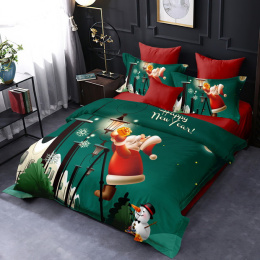 Christmas bedding set - 100% cotton satin (160x200cm / 200X220cm)