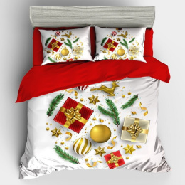 Christmas bedding set - 100% cotton satin (160x200cm / 200X220cm)