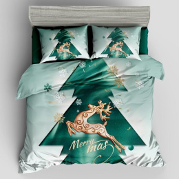 Christmas bedding set - 100% cotton satin (160x200cm / 200X220cm)