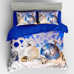 Christmas bedding set - 100% cotton satin (160x200cm / 200X220cm)