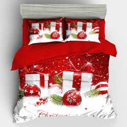 Christmas bedding set - 100% cotton satin (160x200cm / 200X220cm)