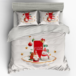 Christmas bedding set - 100% cotton satin (160x200cm / 200X220cm)