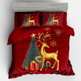 Christmas bedding set - 100% cotton satin (160x200cm / 200X220cm)