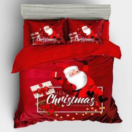 Christmas bedding set - 100% cotton satin (160x200cm / 200X220cm)