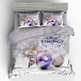 Christmas bedding set - 100% cotton satin (160x200cm / 200X220cm)