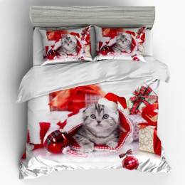 Christmas bedding set - 100% cotton satin (160x200cm / 200X220cm)