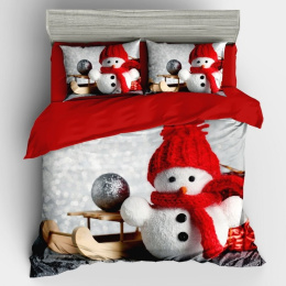 Christmas bedding set - 100% cotton satin (160x200cm / 200X220cm)