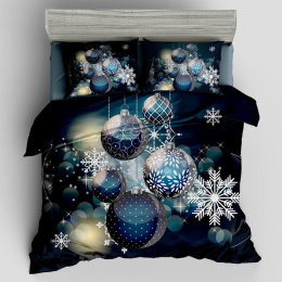 Christmas bedding set - 100% cotton satin (160x200cm / 200X220cm)