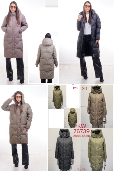 Women's winter jacket (size 46/48-56/58), model: KW76739