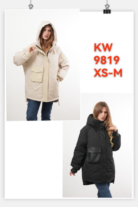 Women's winter jacket (size XS-M), model: KW9819