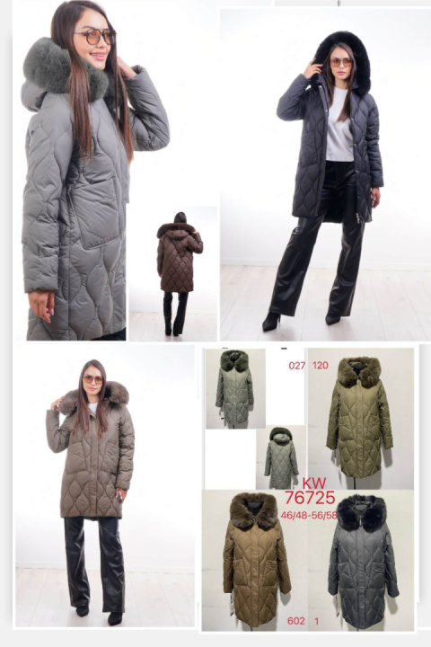 Women's winter jacket (size 46/48-56/58), model: KW76725