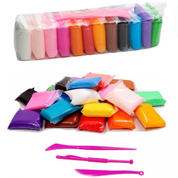 Masa plastyczna Super Clay 12 kolorów - kreatywna zabawka dla dzieci (3+ Years)