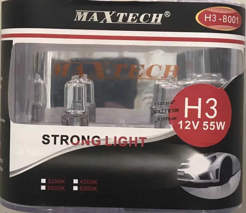 Żarówki halogenowe STRONG LIGHT H3 12V/55W (w op. 2 sztuki)