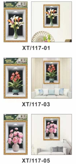 3D Wall Sticker, Wall Pictures Mural 3D Plant Wall Stickers