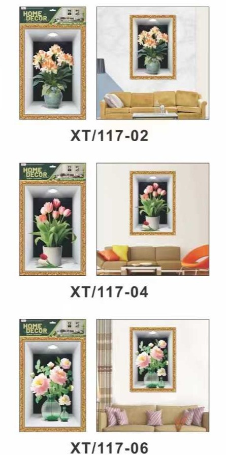 Naklejka ścienna 3D, obrazy ścienne Mural 3D Roślinne naklejki ścienne