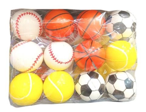 Piłeczki,piłki kulki kauczukowe skaczące antystrewowe 7.6cm