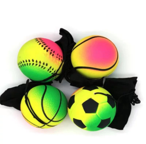 Piłeczki,piłki kulki kauczukowe skaczące antystrewowe 6.3cm