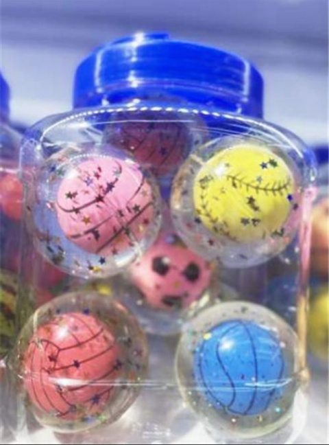 Piłeczki,piłki kulki kauczukowe skaczące antystrewowe 6cm