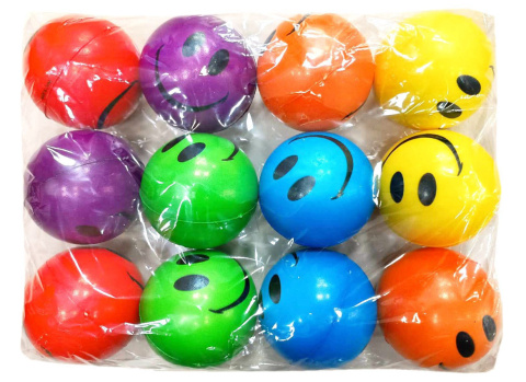 Piłeczki,piłki kulki kauczukowe skaczące antystrewowe 7.6cm