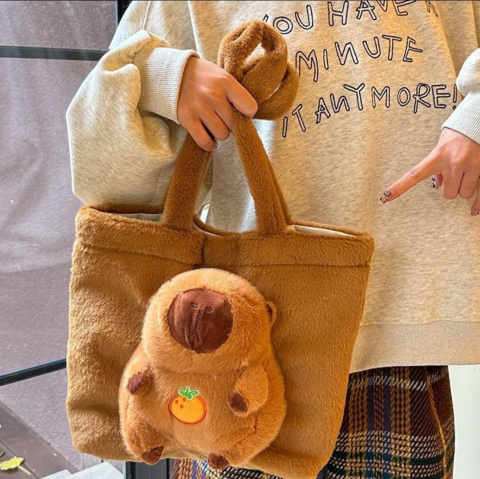 PLUSZOWA TOREBKA KAPIBARA DLA DZIECI