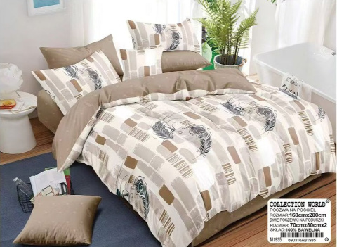 3-piece bedding set size 140x200cm/160x200 cm / 200x220 cm