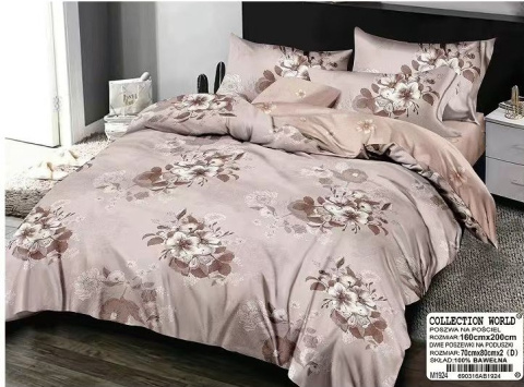 Komplet pościeli 3 częściowy rozm. 140x200cm/160x200 cm / 200x220 cm