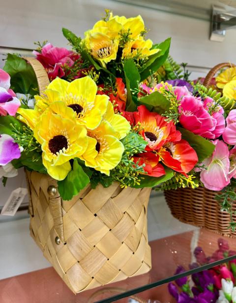 Sztuczne rośliny i kwiaty/Kosz na Kwiaty