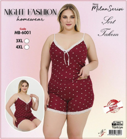 Piżama damska (top+szorty)