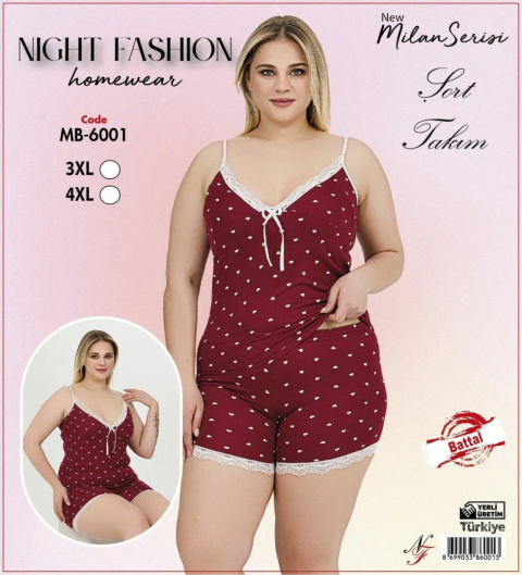 Piżama damska (top+szorty)