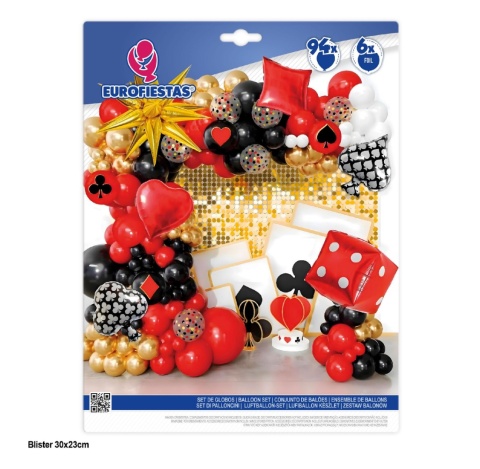 Set of foil balloons for various celebrations