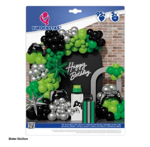 Set of foil balloons for various celebrations