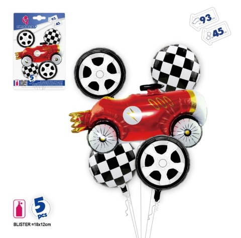 Set of foil balloons for various celebrations