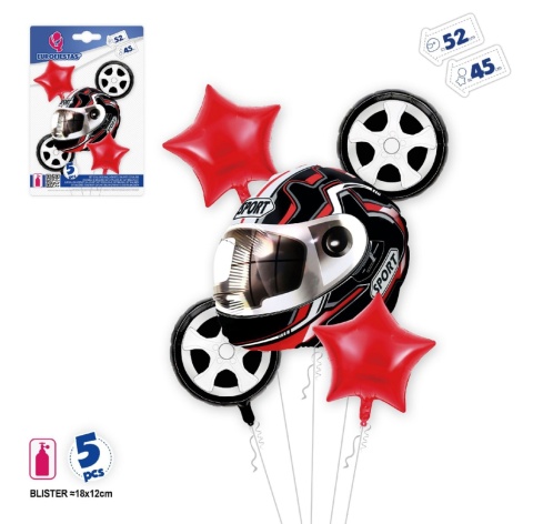 Set of foil balloons for various celebrations