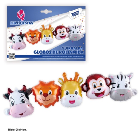 Set of foil balloons for various celebrations