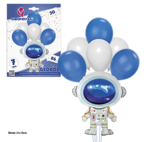 Set of foil balloons for various celebrations
