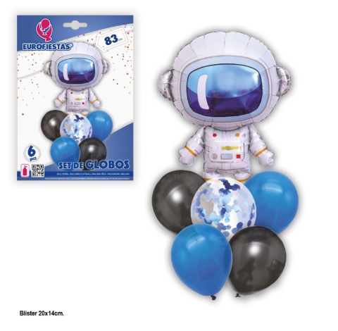 Set of foil balloons for various celebrations