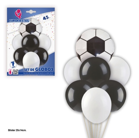 Set of foil balloons for various celebrations