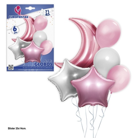 Set of foil balloons for various celebrations