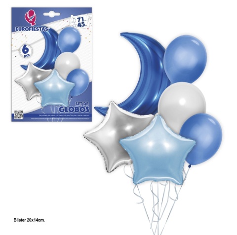 Set of foil balloons for various celebrations