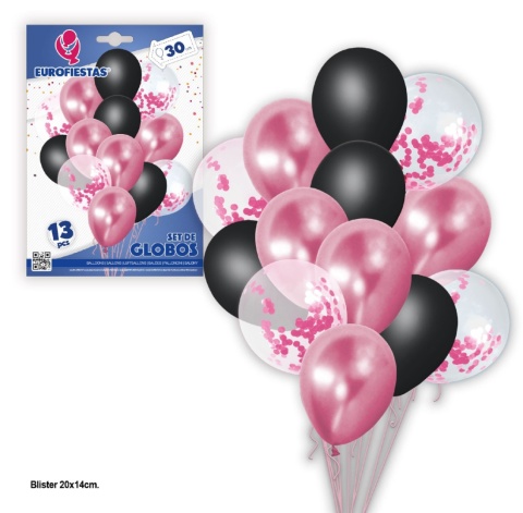 Set of foil balloons for various celebrations