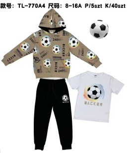 Dresy chłopięce 2-częściowe z kapturem