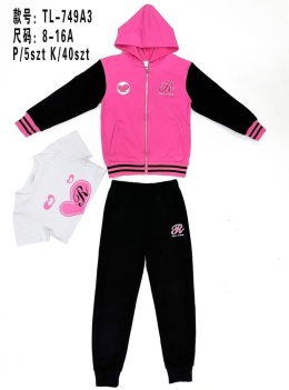 Girls' 2-piece tracksuits with hood