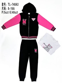 Girls' 2-piece tracksuits with hood