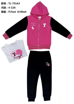 Girls' 2-piece tracksuits with hood